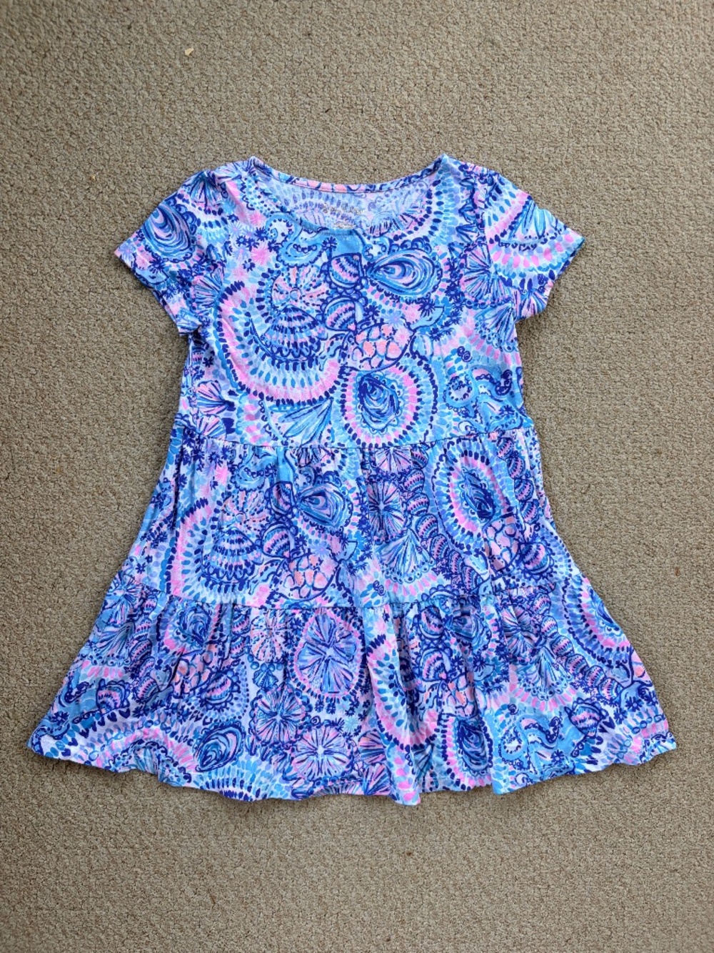 🌺 GIRLS Lilly Pulitzer Mini Geanna Swing Dress Size M (6-7) 🌺